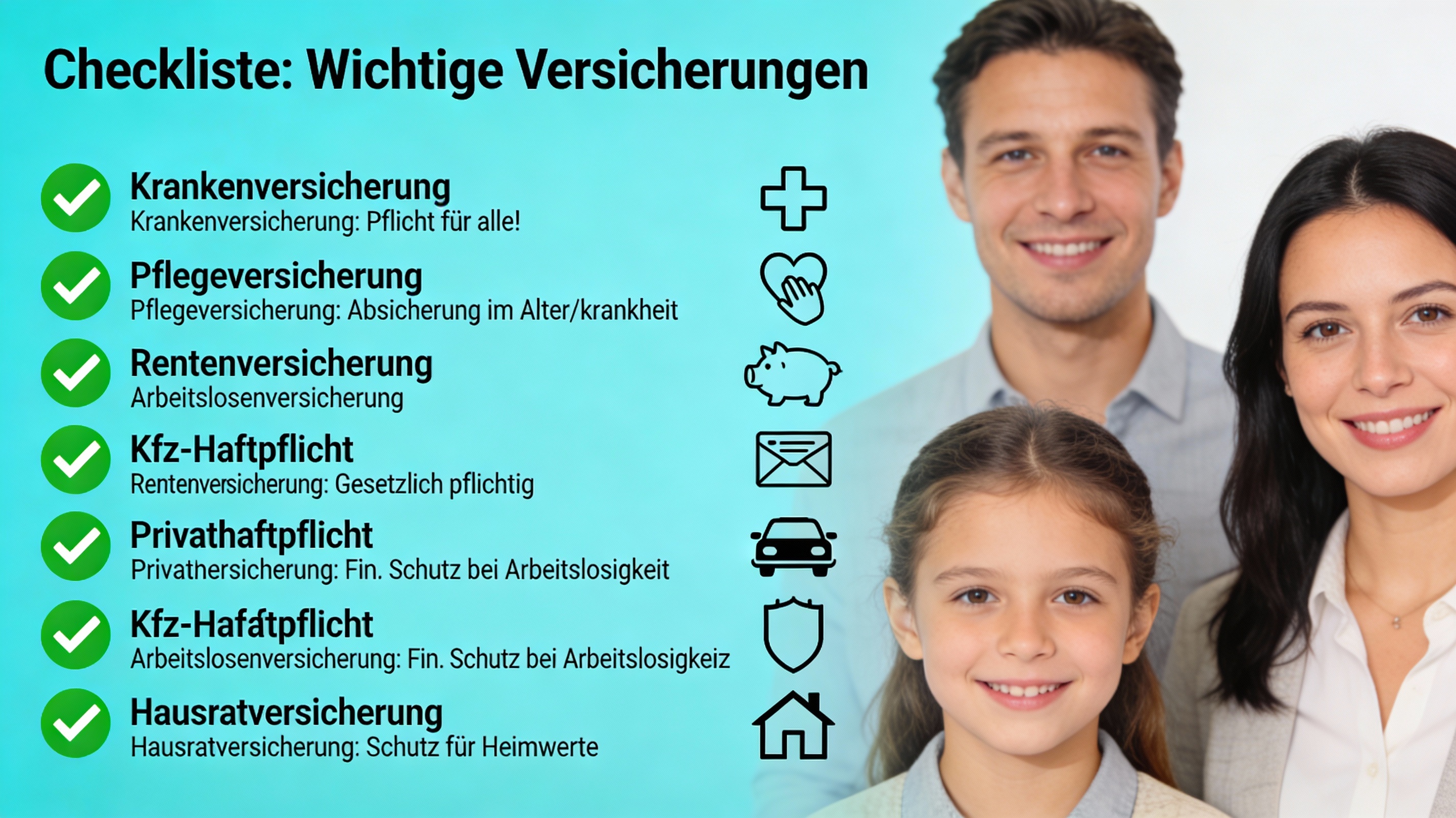 Versicherungs Checkliste